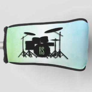 Monogram drumstel groen golfheadcover