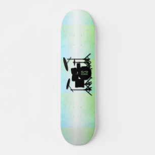 Monogram drumstel groen skateboard