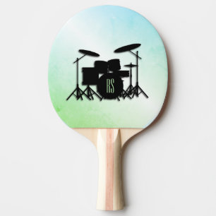 Monogram drumstel Zilver Ping Pong Paddle Tafeltennisbatje