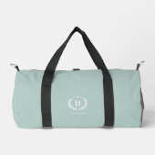 Monogram Duck Egg Green Stylish Modern Minimalist Plunjezak (Voorkant)