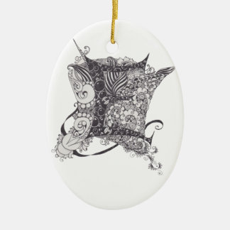 Monogram E Keramisch Ornament