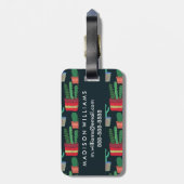 Monogram | Een kruid van Cactus Bagagelabel (Achterkant verticaal)