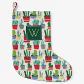 Monogram | Een kruid van Cactus Kleine Kerstsok (Voorkant)