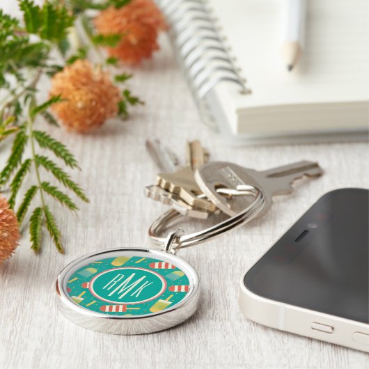 Monogram | Een of andere vun in de Sun Step Sleutelhanger (Zijkant)