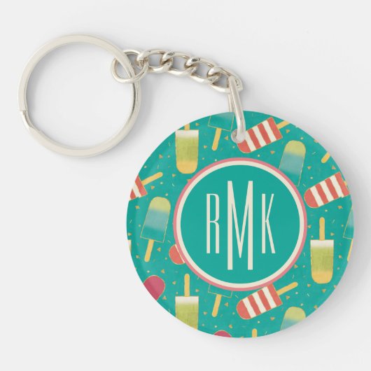 Monogram | Een of andere vun in de Sun Step Sleutelhanger (Voorkant)