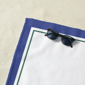 Monogram Eend handdoek voor op het strand (In situ)