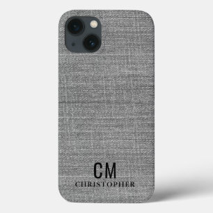 Monogram eenvoudig minimalistisch Initiaal iPhone 13 Hoesje