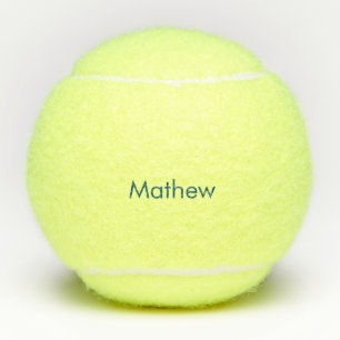 monogram eenvoudige initiaal letter add jouw naam  tennisballen