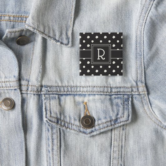 Monogram | Eenvoudige signalering Stap 1 Vierkante Button 5,1 Cm (In situ)