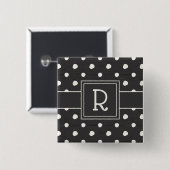 Monogram | Eenvoudige signalering Stap 1 Vierkante Button 5,1 Cm (Voorkant /achterkant)