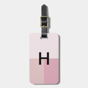 Monogram Eerste Letter Blozend Pastel Bleek Roze K Bagagelabel