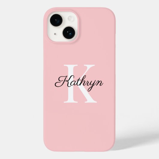 Monogram Eerste Letter van de naam Case-Mate iPhone Case (Achterkant)