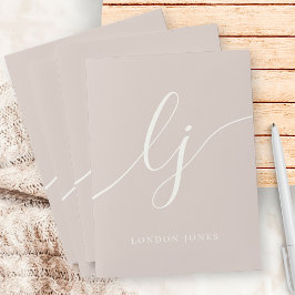 Monogram Eerste Letters Professioneel Minimaal Roz