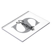 Monogram Eerste Naam  Notitieboek (Linkerzijde)