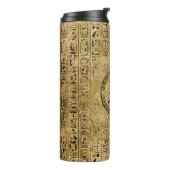 Monogram Egyptische  goudhiërogliefen Thermosbeker (Gedraaid links)