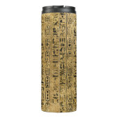 Monogram Egyptische  goudhiërogliefen Thermosbeker (Achterkant)