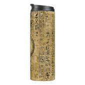 Monogram Egyptische  goudhiërogliefen Thermosbeker (Geroteerd rechts)