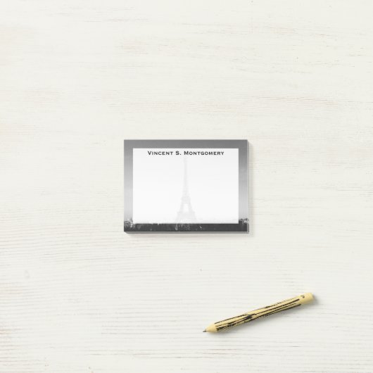 Monogram Eiffeltoren, Parijs, Frankrijk Post-it® Notes (Op bureau)