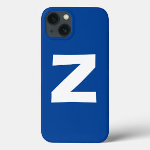 Monogram Eigen naam Initiaal Modern Plain Minimali iPhone 13 Hoesje