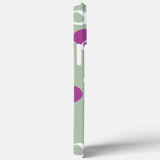 Monogram Elegant Abstract Salie cirkels Patroon Case-Mate iPhone Case (Achterkant / Rechts)