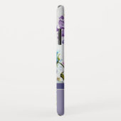 Monogram Elegant Modern Floral en Butterfly Case-Mate iPhone Case (Achterkant/rechts)