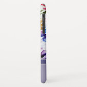 Monogram Elegant Modern Floral en Butterfly Case-Mate iPhone Case (Achterkant/links)