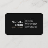 Monogram Elegant Modern Tan & Black Visitekaartje (Achterkant)