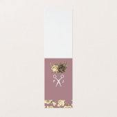 Monogram Elegant Rozen en Pattern Salon Shears Visitekaartjes (Buitenkant ongevouwen)