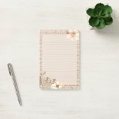 Monogram elegant rustiek plakboek papier post-it® notes (Kantoor)