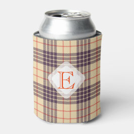 Monogram, elegant Schotse clan beige plaid tartan Blikjeskoeler