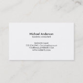 Monogram Elegant Script Zwart Goud Achtergrond Visitekaartje (Achterkant)