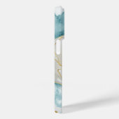 Monogram Elegant Simple White Flower Waterverf Case-Mate iPhone Case (Achterkant / Rechts)