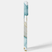 Monogram Elegant Simple White Flower Waterverf Case-Mate iPhone Case (Achterkant / Rechts)