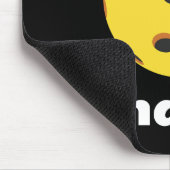 Monogram Elegant trendy Pickleball Simple Black Muismat (Hoek)