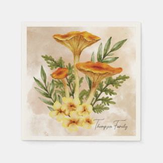 Monogram Elegante  champignons Bruin Diner Servet