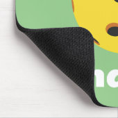 Monogram Elegante retro Pickleball groen Muismat (Hoek)