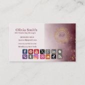 Monogram Elegante Visitekaartjes 4 (Voorkant)