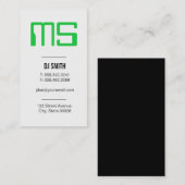 Monogram | Elektronisch Visitekaartje (Voorkant / Achterkant)