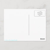 Monogram Element Blauwgroen Blauw Briefkaart (Achterkant)