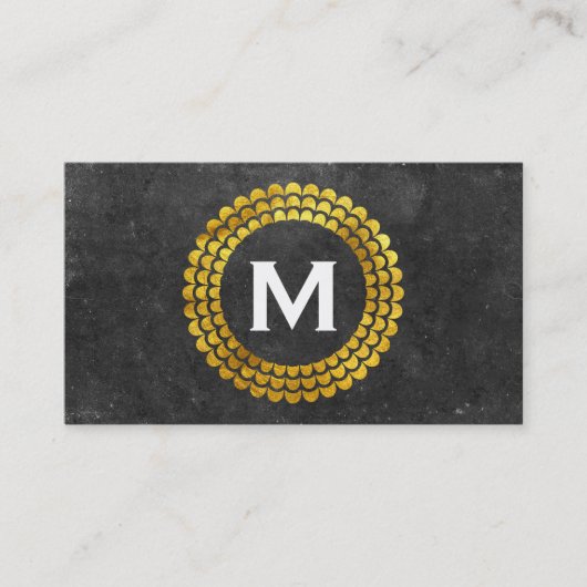 Monogram | Element Expansion (goud) Visitekaartje (Voorkant)