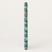 Monogram | Elephant Blauwgroen Caravan Pattern Case-Mate iPhone Case (Achterkant/links)
