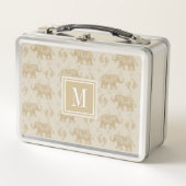 Monogram | Elephant Khaki Caravan Pattern (Voorkant)