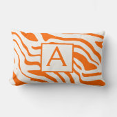 Monogram elke kleur en Off-White Zebra Design Kussen (Voorkant)