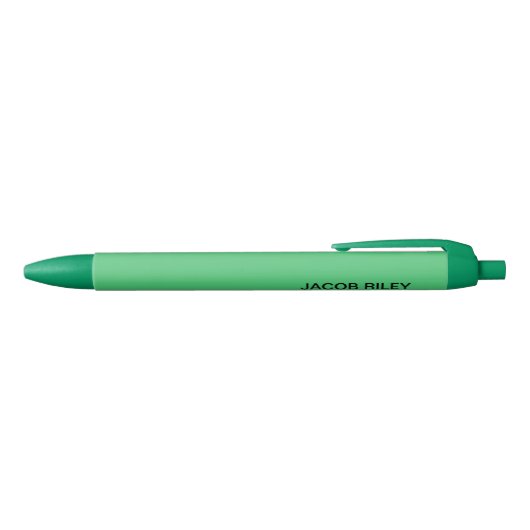 Monogram Emerald Green Zwarte Inkt Pen (Bovenkant)