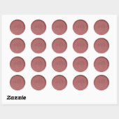 Monogram en datum  Roos Wax Seal Sticker (Vel)