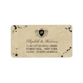  monogram en gordijn etiket (Voorkant)