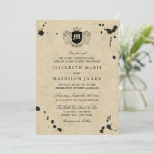 monogram en gordijn kaart (Staand voorkant)