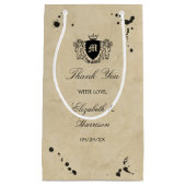 monogram en gordijn-pleister klein cadeauzakje (Voorkant)