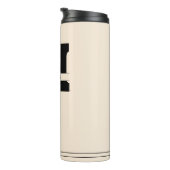 Monogram en naam Modern Man Thermosbeker (Geroteerd rechts)