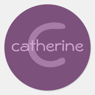 Monogram en naam Sticker